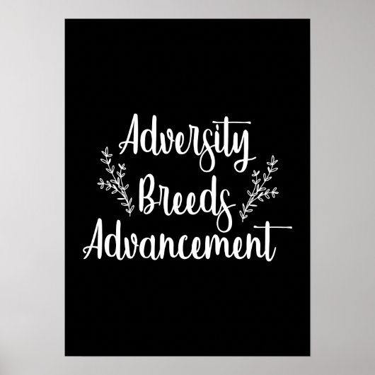 Aversity - Gym Hustle Succes Motivatie Poster (Voorkant)