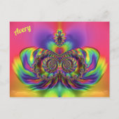 AVERY ~ 3D-ontwerppatroon ~ Multikleuren Briefkaart (Voorkant)