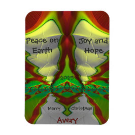 AVERY ~ CHRISTMAS-kaart Bright! ~ Magneet