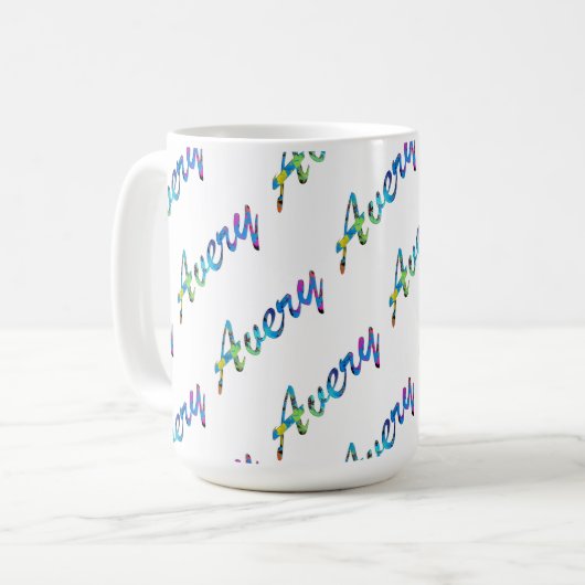 Avery Classic White Mok (Voorkant links)