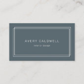 AVERY Donker Navyblauw Dubbel Frame Visitekaartje (Voorkant)