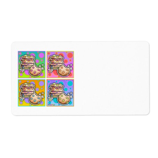AVERY ETIKETTEN - Pop Art COOKIES (Voorkant)
