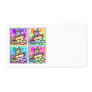 AVERY ETIKETTEN - Pop Art HOT DOGS