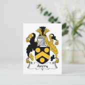 Avery Family Crest Briefkaart (Staand voorkant)