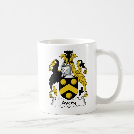 Avery Family Crest Koffiemok (Rechts)