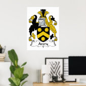 Avery Family Crest Poster (Thuiskantoor)