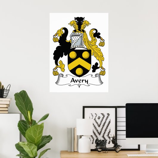 Avery Family Crest Poster (Thuiskantoor)