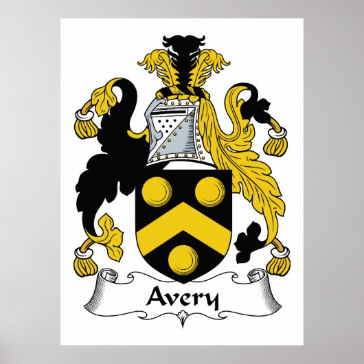 Avery Family Crest Poster (Voorkant)
