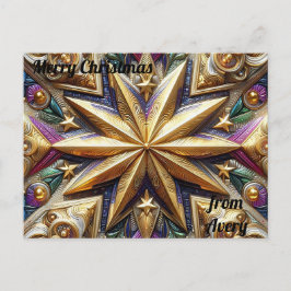 AVERY ~ KERST ~ 3D-sterpatroon ~ Briefkaart