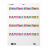 AVERY LABELS - Pop Art CUPCAKES (Full Sheet)