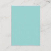 AVERY Minimalistische Mint Green QR Code RSVP Wedd Informatiekaartje (Achterkant)