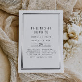 AVERY Modern de avond voor het repetitiediner Kaart