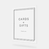 Avery Modern Minimalistische Kaarten en geschenken Acryl Bord (Hoek)