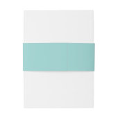 AVERY Modern Minimalistische Mint Green Lijst brui Uitnodigingen Wikkel (Achterkant Voorbeeld)
