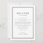 AVERY Modern Wedding Weekend Sjabloon Kaart (Voorkant)