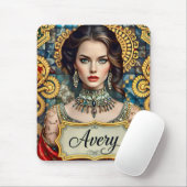 AVERY ~ Mooie vrouw ~ Mousepad Muismat (Met muis)