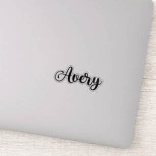 Avery Name - Handgeschreven kalligrafie Sticker