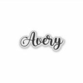 Avery Name - Handgeschreven kalligrafie Sticker (Voorkant)