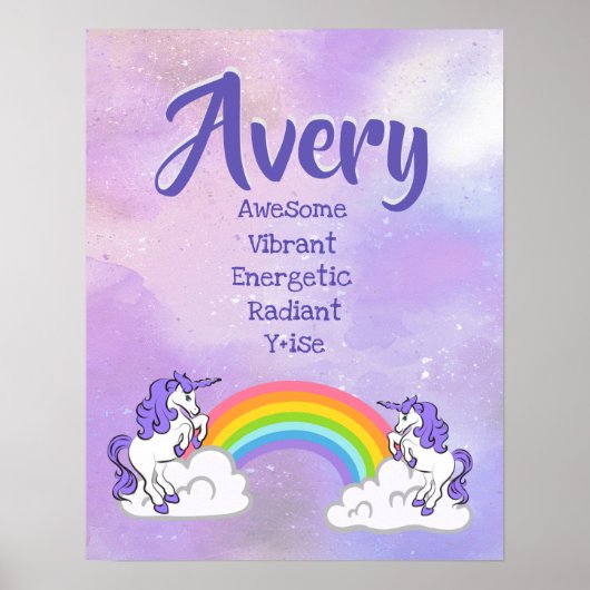 Avery Name Poster (Voorkant)