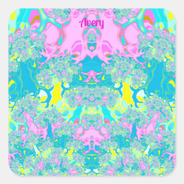 AVERY ~ PASTEL PERFECTION ~ VIERKANTE STICKER