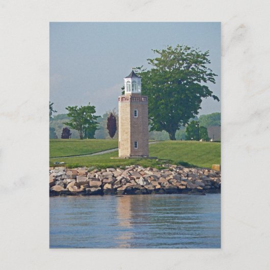 Avery Point Light Briefkaart (Voorkant)