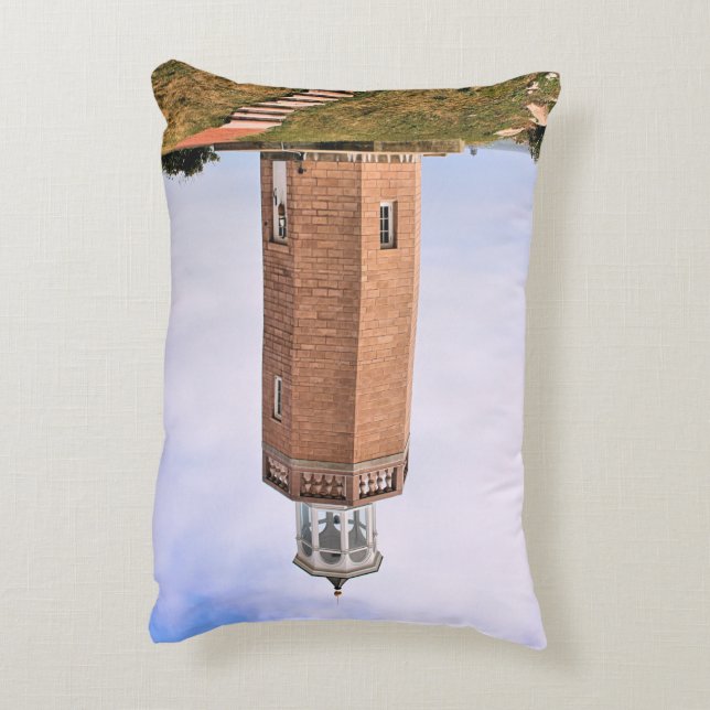 Avery Point Lighthouse, Connecticut Accent Pillow Kussen (Achterkant (Verticaal))