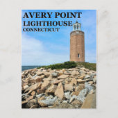 Avery Point Lighthouse, Connecticut Briefkaart (Voorkant)