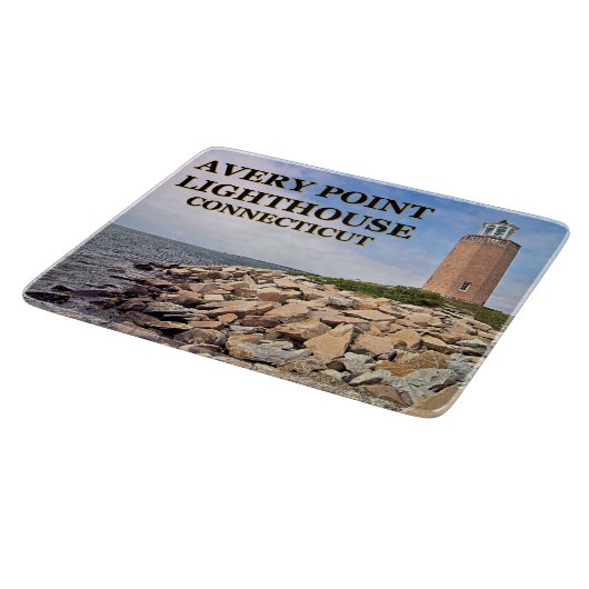 Avery Point Lighthouse, Connecticut Cutting Board Snijplank (Hoek)