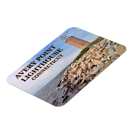 Avery Point Lighthouse, Connecticut Flex Magnet Magneet (Linkerzijde)