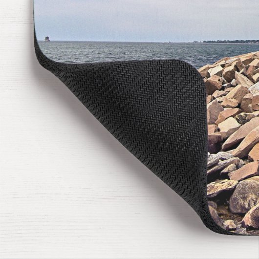 Avery Point Lighthouse, Connecticut Mousepad Muismat (Hoek)