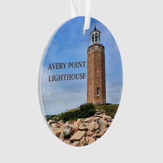 Avery Point Lighthouse, Connecticut Ornament (voorkant)