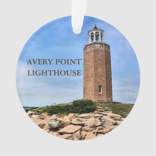 Avery Point Lighthouse, Connecticut Ornament (voorkant)