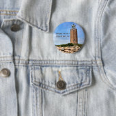 Avery Point Lighthouse, Connecticut Pin Button (In situ)