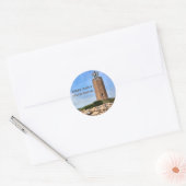 Avery Point Lighthouse, Connecticut Round Stickers (Envelop)