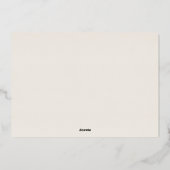 AVERY Rose Goud Folie Rode Koppels Foto Kerstmis Feestdagenkaart (Achterkant)