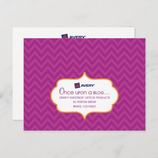 Avery SocialLuxe Briefkaart (Voorkant / Achterkant)