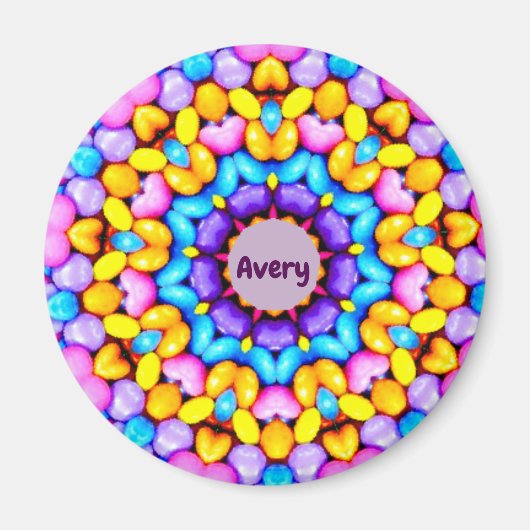 AVERY ~ Specialized Easter Pattern Fractal ~ Magneet (Voorkant)