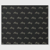 Avery white gold Handwriting Geschenkpapier Cadeaupapier (Vlak)