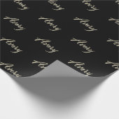 Avery white gold Handwriting Geschenkpapier Cadeaupapier (Hoek)