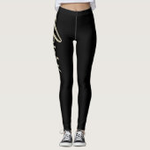 Avery white gold Handwriting Hose Leggings (Voorkant)