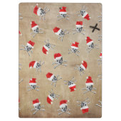 Avery Ye Santa Holiday Pirate Skull #1 Klembord (Achterkant)