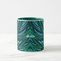 AVERY ~ Zany 3D Fractal ~ Blue en Green