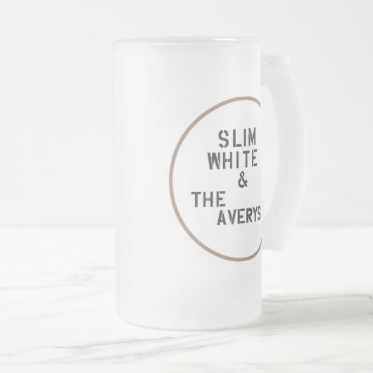 Averys frosted Beer Mok (Voorkant rechts)