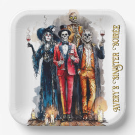 Avery's sinistere soirée Halloween-feest Papieren Bordje