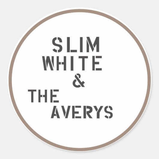 Averys-stickers (vel van 6) ronde sticker (Voorkant)