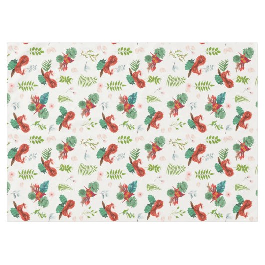 Aves exóticas tafelkleed (Voorkant (Horizontaal))