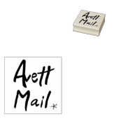 "Avett Mail" rubberen stempel, Seth-geïnspireerd Rubberstempel (Gestempeld)