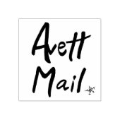 "Avett Mail" rubberen stempel, Seth-geïnspireerd Rubberstempel (Afrduk)