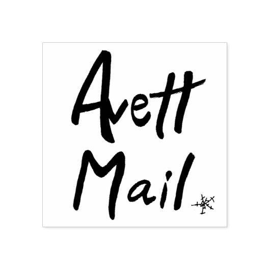 "Avett Mail" rubberen stempel, Seth-geïnspireerd Rubberstempel (Afrduk)
