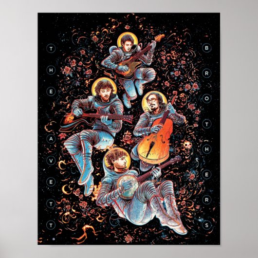 avett tour cartoon broers 2020 mnctv poster (Voorkant)